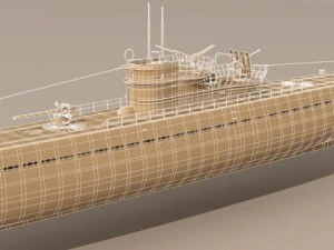 type ix uboat submarine 3D Model