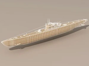 type ix uboat submarine 3D Model