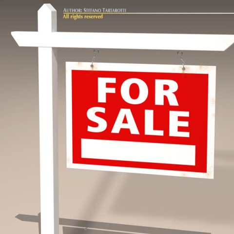 for sale notice 3D Модель .c4d .max .obj .3ds .fbx .stl .blend 