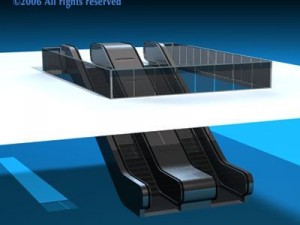 escalators Modello 3D