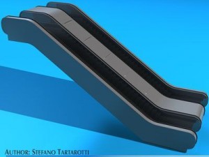 escalators Modello 3D