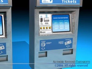 квитковий диспенсер 3D Модель