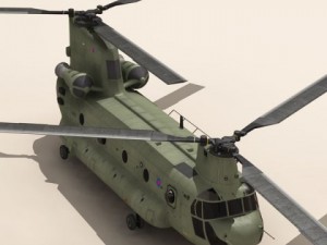 ch47 raf helicopter Modelo 3D