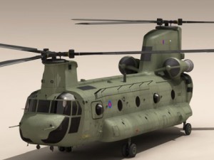 ch47 raf helicopter Modelo 3D