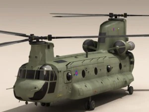 ch47 raf helicopter 3D Model