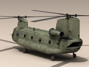 ch47 raf helicopter Modelo 3D