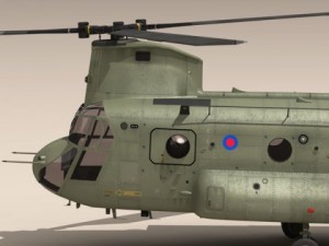 ch47 raf helicopter Modelo 3D