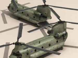 ch47 raf helicopter 3D Model