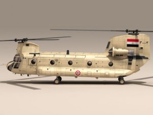 ch47 eaf helicopter 3D Model
