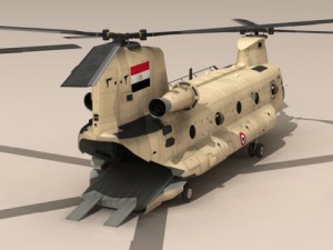 ch47 eaf helicopter 3D Model