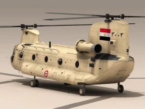 ch47 eaf helicopter 3D Model