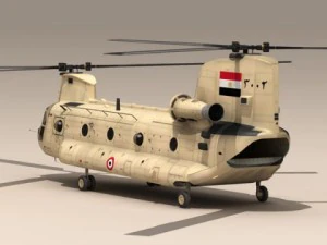 ch47 eaf helicopter 3D Model