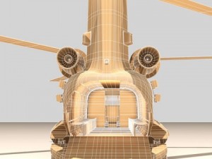ch47 eaf helicopter 3D Model