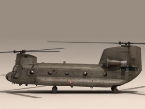 ch47 esercito italiano helicopter 3D Model