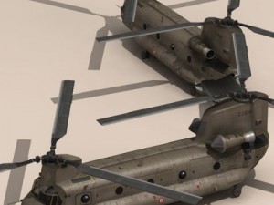 ch47 esercito italiano helicopter 3D 模型