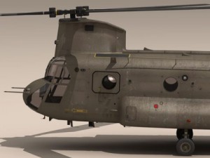 ch47 esercito italiano helicopter 3D 模型