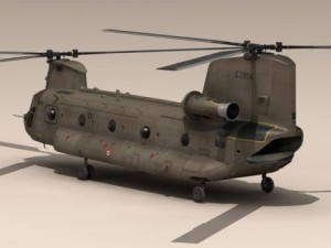ch47 esercito italiano helicopter 3D 模型