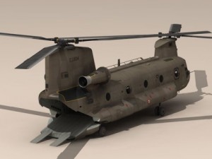 ch47 esercito italiano helicopter 3D 模型