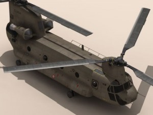ch47 esercito italiano helicopter 3D 模型