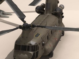 ch47 esercito italiano helicopter 3D 模型