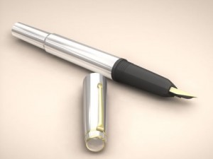 fountain pen Model 3D