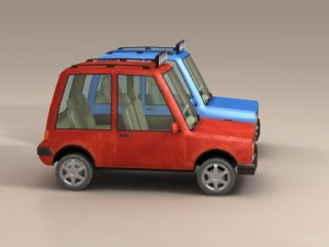 cartoon suv 3D 模型