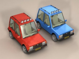 cartoon suv 3D 模型