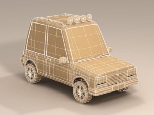 cartoon suv 3D 模型