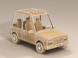 cartoon suv 3D 模型