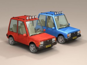 cartoon suv 3D 模型