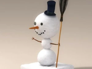 boneco de neve dos desenhos animados Modelo 3D
