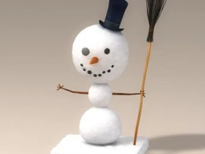 boneco de neve dos desenhos animados Modelo 3D