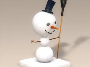 boneco de neve dos desenhos animados Modelo 3D
