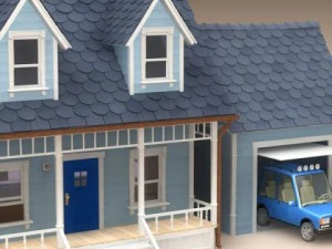 卡通房子 1 3D 模型