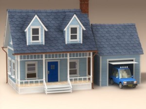 cartoon house 1 Modelo 3D