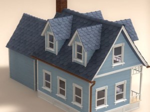 cartoon house 1 Modelo 3D