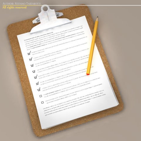 clipboard 3D Model .c4d .max .obj .3ds .fbx .stl .blend 