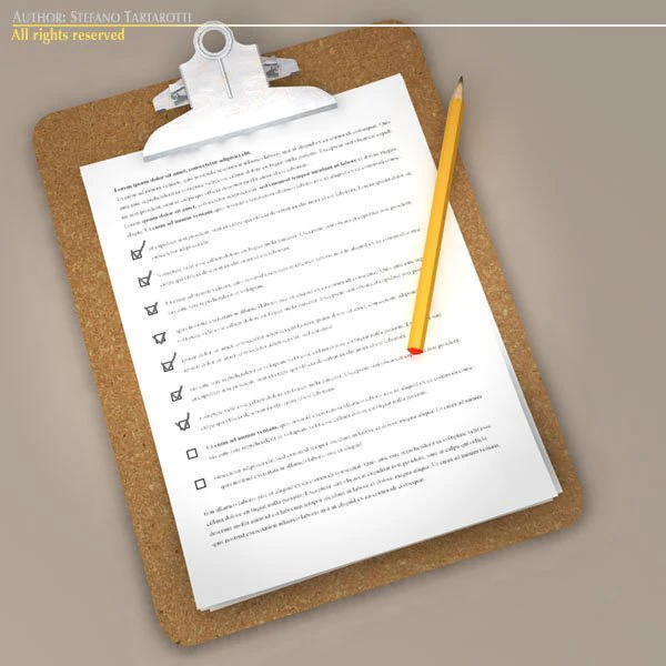clipboard 3D Model .c4d .max .obj .3ds .fbx .stl .blend