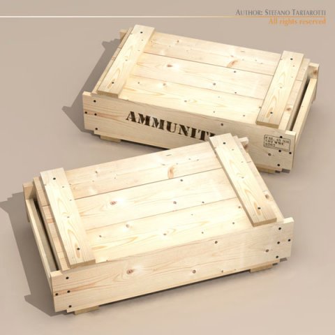 ammo crate 3D 模型 .c4d .max .obj .3ds .fbx .stl .blend 
