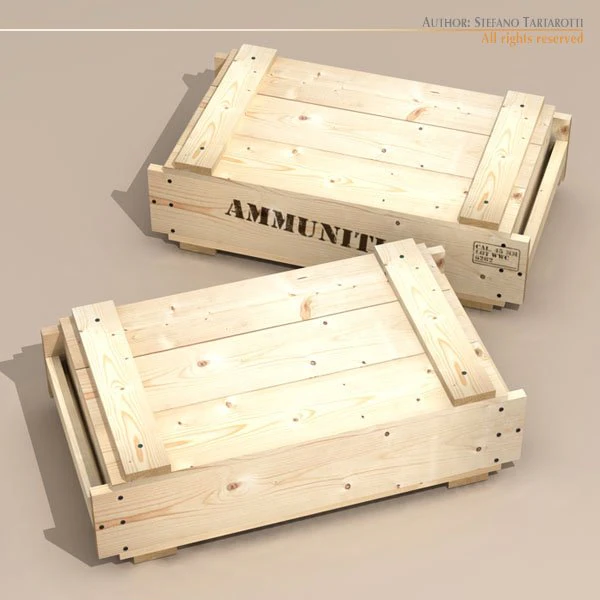 ammo crate 3D Model .c4d .max .obj .3ds .fbx .stl .blend 