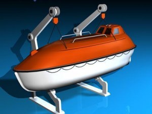 life boat side support 3D Model