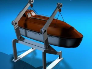 life boat side support 3D Model