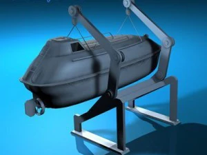 life boat side support 3D Model