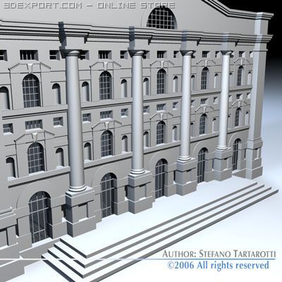 piazza affari 3D Model