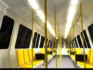 esta&ccedil;&atilde;o de metr&ocirc; com trem Modelo 3D