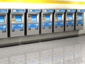 esta&ccedil;&atilde;o de metr&ocirc; com trem Modelo 3D