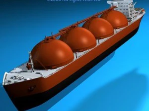 गैस जहाज 3D मॉडल
