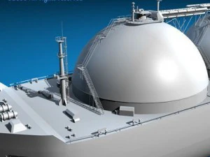 gas ship 3D Model