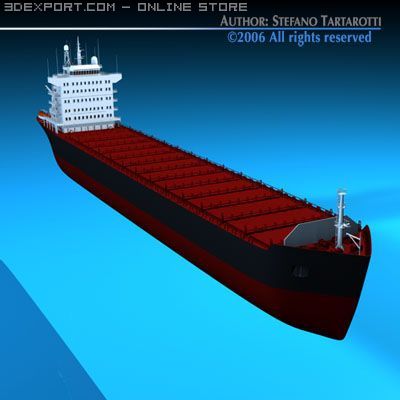 container ship 3Dモデル .c4d .max .obj .3ds .fbx .stl .blend 