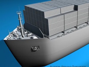 container ship 3Dモデル